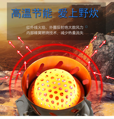 卡斯炉子防风炉头户外用品燃气灶便携式野外炉具装备野炊野营煤气